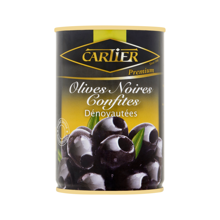 Carlier Olives Noires 400g