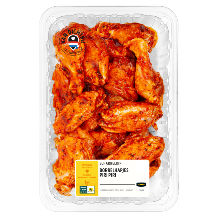 Jumbo Scharrelkip Borrelhapjes Piri Piri 750g