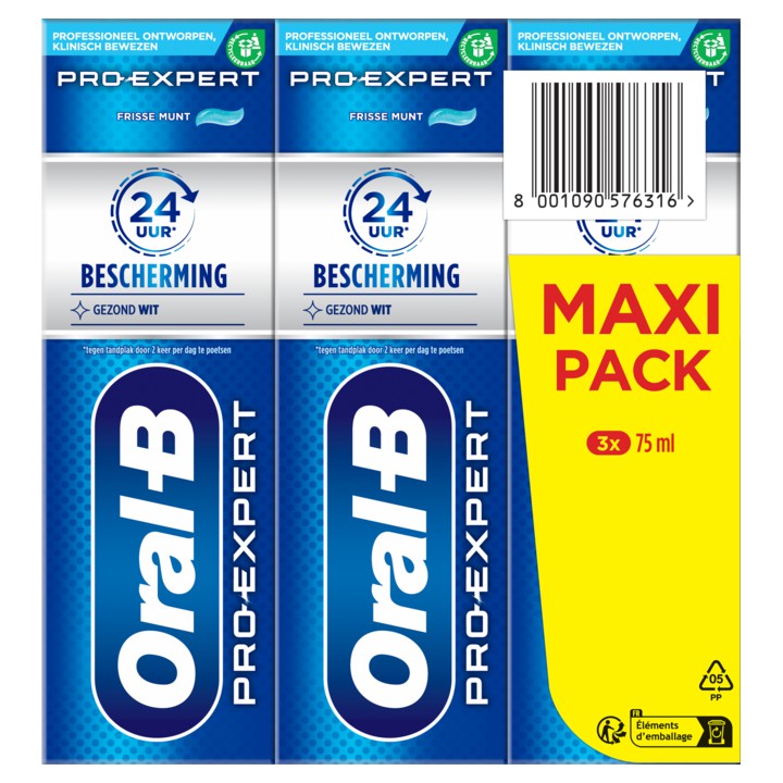 Oral-B Gezond Wit Tandpasta 3x75ML | Nederland Life Oral-B Gezond Wit Tandpasta 3x75ML