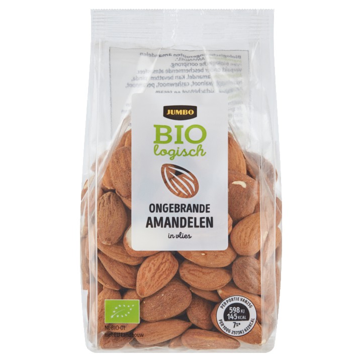 Jumbo Biologisch Ongebrande Amandelen 175g