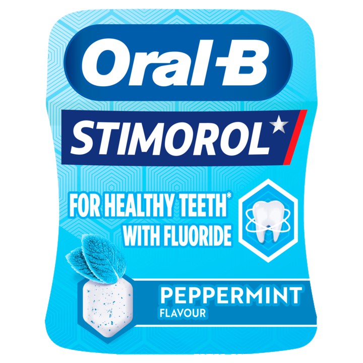 Stimorol Oral-B Peppermint Flavour Sugar Free Chewing Gum 76, 5g