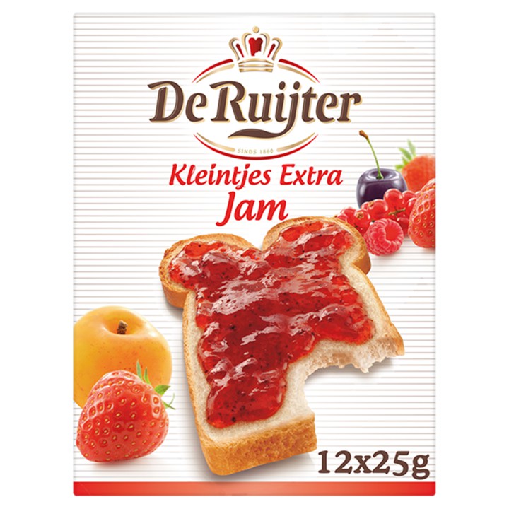 De Ruijter Kleintjes Extra Jam 12 x 25g