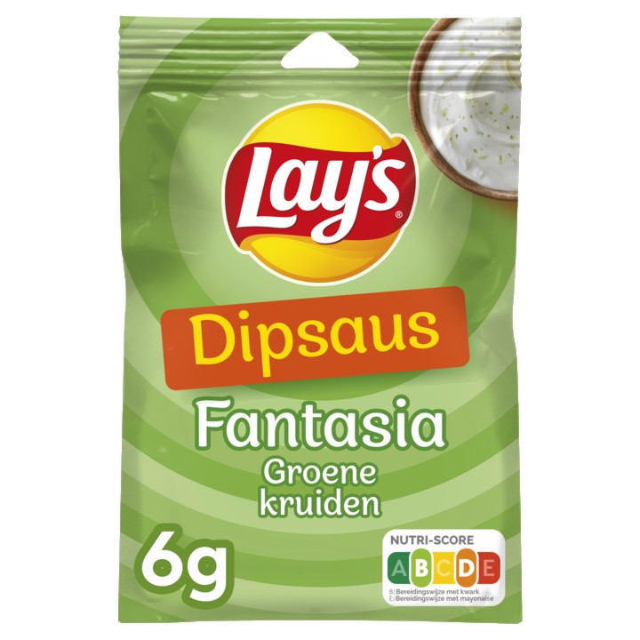 Lay&#x27;s Fantasia Groene Kruiden Dip Saus Mix 6gr