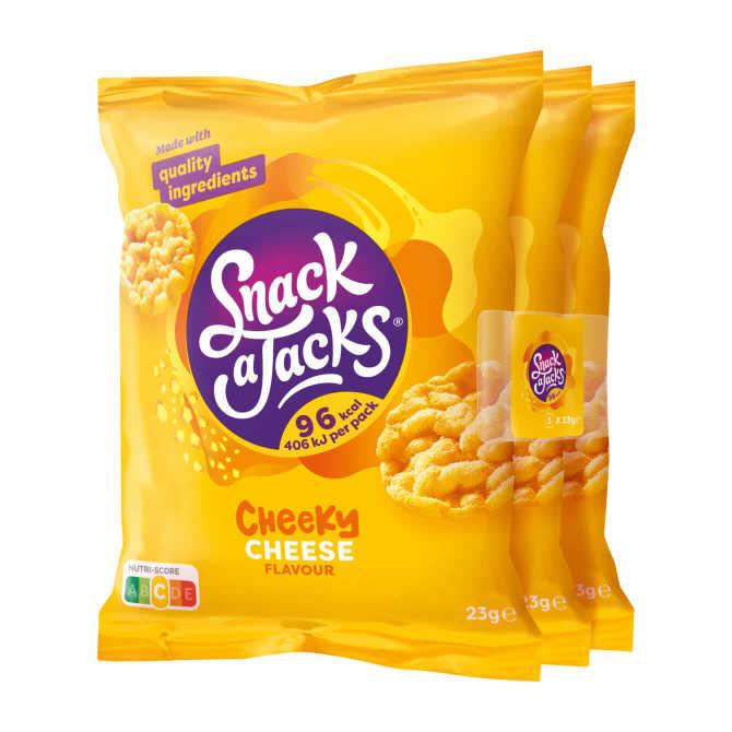 Snack A Jacks Crispy Rijstwafels Kaas 3x23gr