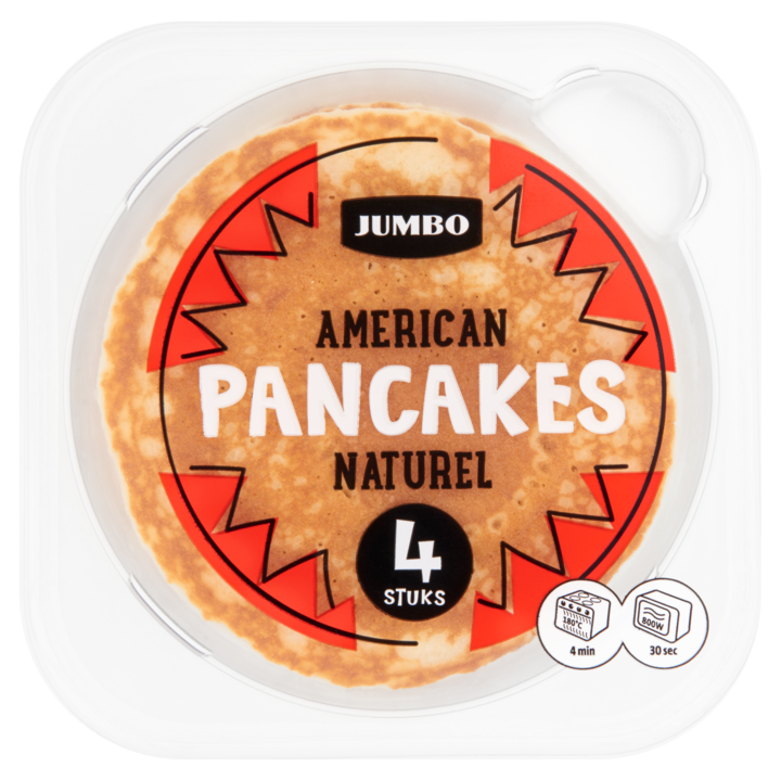 Jumbo American Pancakes Naturel 4 Stuks 160g