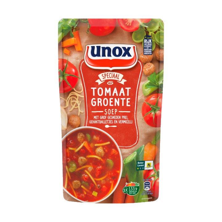 Unox Soep In Zak Tomaat Groentesoep 570ml