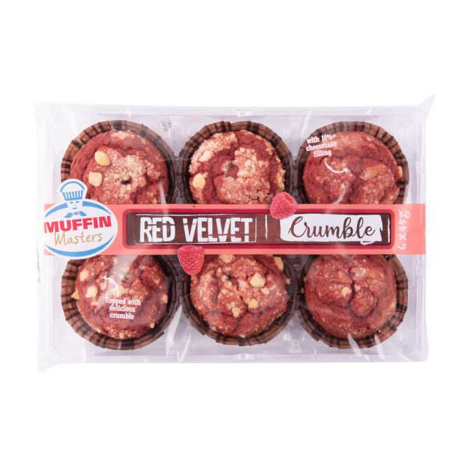 Muffin Masters red velvet crumble