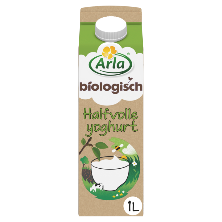 Arla Biologisch Milde Yoghurt Halfvol 1L