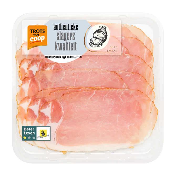 Trots van Coop Authentieke bacon