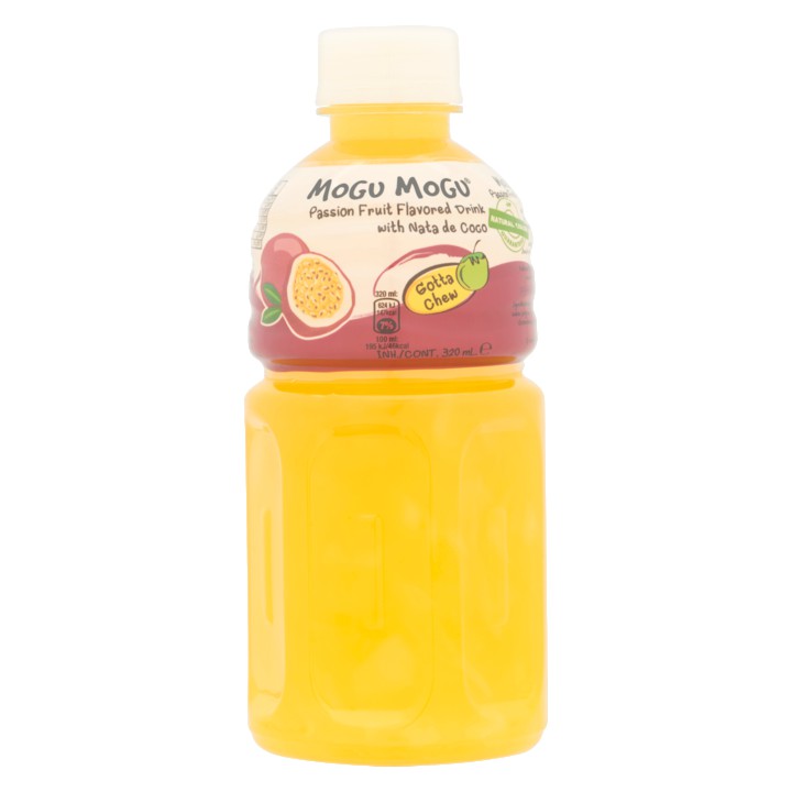 Mogu Mogu Passion Fruit Flavored Drink with Nata de Coco 320ml