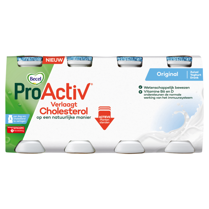 Becel ProActiv Original Zuivel Yoghurtdrank 8 x 75g