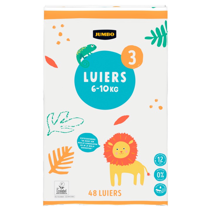 Jumbo Luiers Maat 3 6-10 kg 48 Stuks