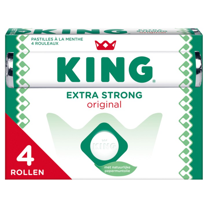 KING Pepermunt Extra Strong Original 4-Pack 4 x 44g