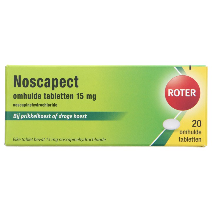 Roter Noscapect hoesttabletten 15 mg, 20 stuks