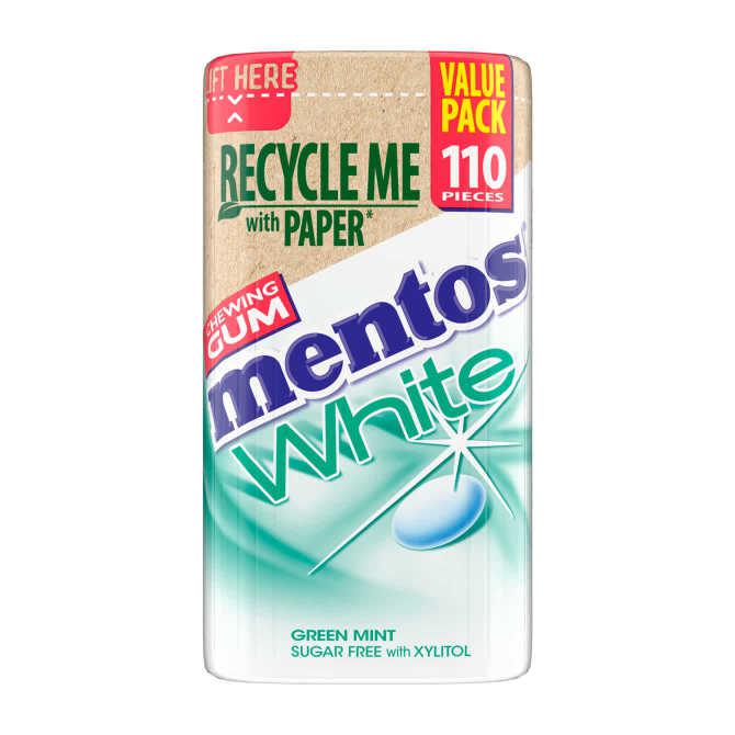 Mentos White green mint sugar free