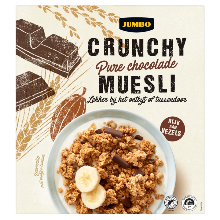 Jumbo Crunchy Muesli Chocolade 500g