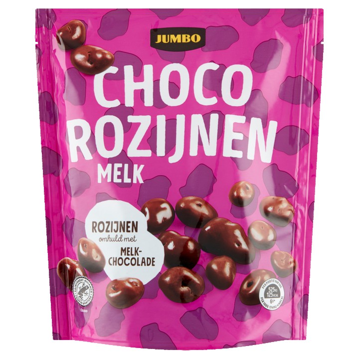 Jumbo Choco Rozijnen Melk 200g