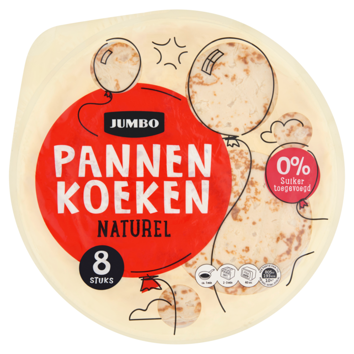 Jumbo Pannenkoeken Naturel 8 Stuks