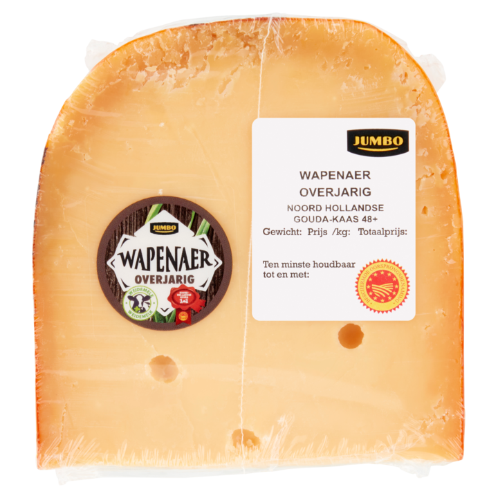 Jumbo Wapenaer Overjarig Noord Hollandse Gouda-Kaas 48+ ca. 372g