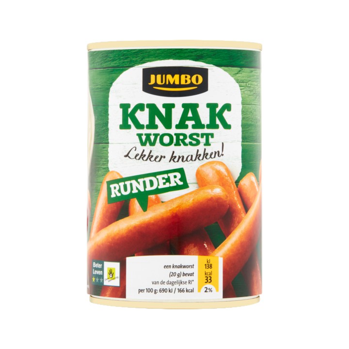 Jumbo Knakworst Rund 400g