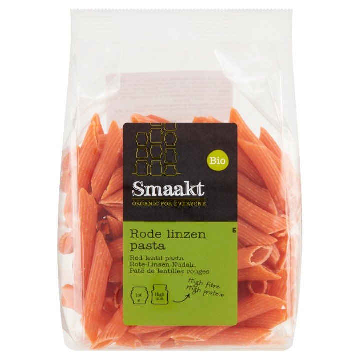 Smaakt Bio Rode Linzen Pasta 200g