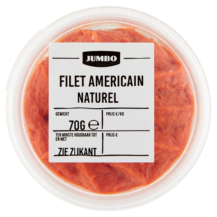 Jumbo Filet Americain Naturel 70g