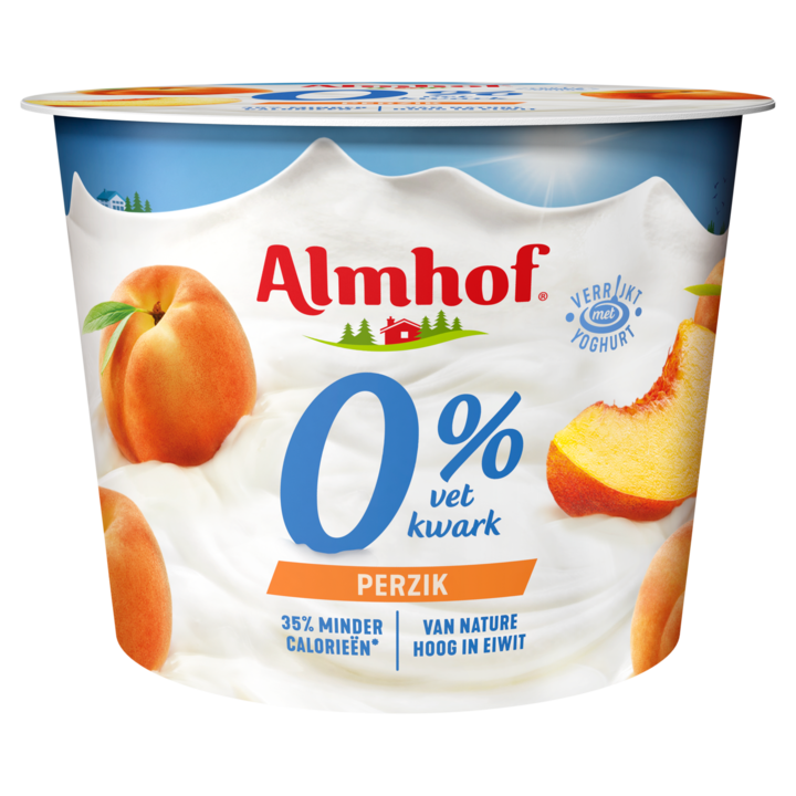 Almhof 0% vet kwark perzik