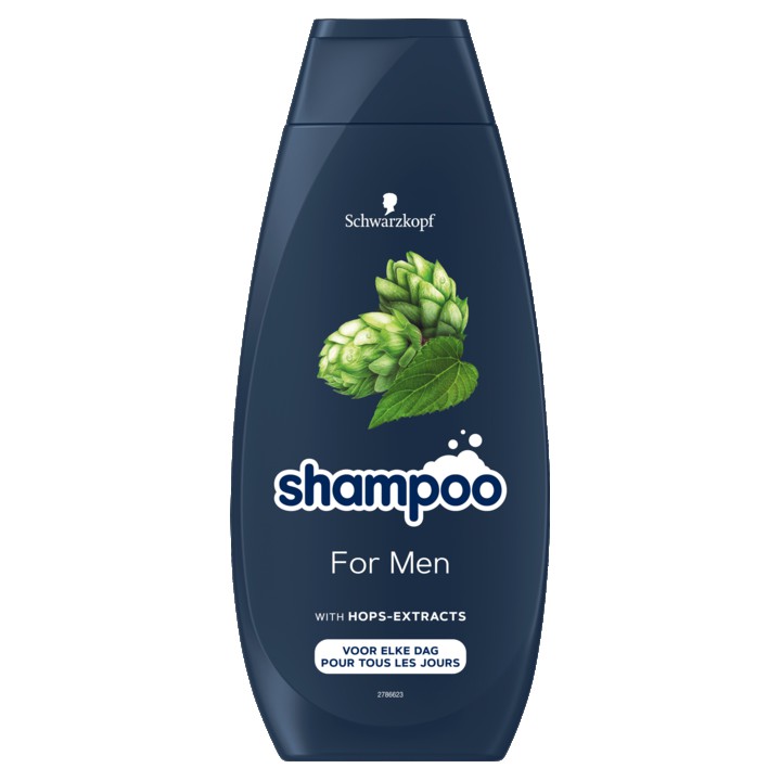 Schwarzkopf Shampoo For Men 400 ml, voor dagelijks gebruik