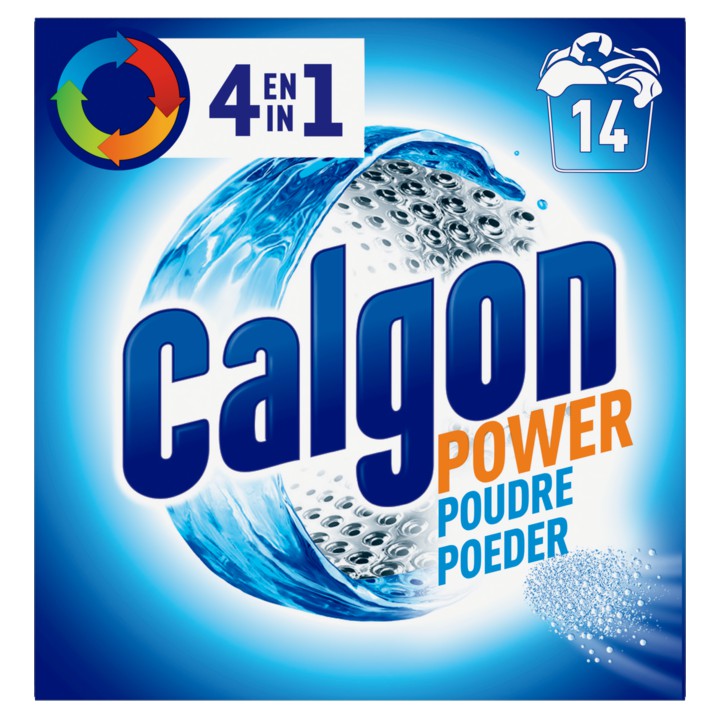 Calgon 4 in 1 Geconcentreerd Poeder Wasmachinereiniger en Anti kalk - 14 Doseringen