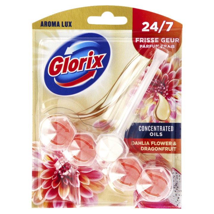 Glorix Aroma Lux Wc Blok Dahlia Flower &amp;amp; Dragonfruit 1pc