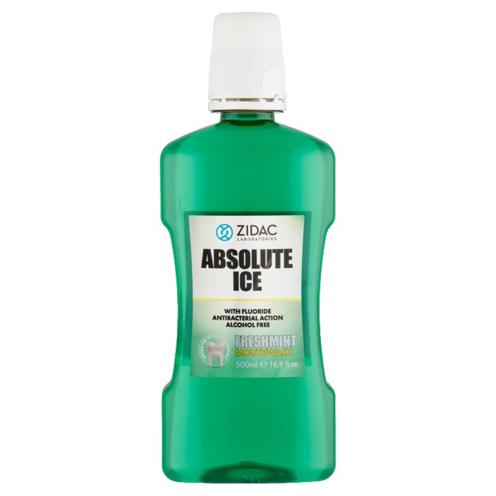 Zidac Laboratories Absolute Ice Freshmint Mouthwash 500ml