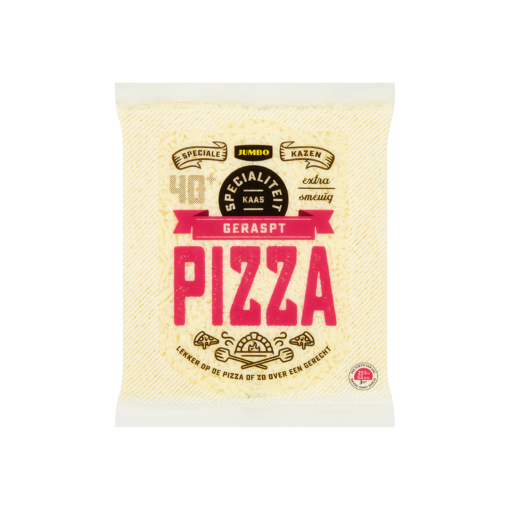 Jumbo Geraspt Pizza Specialiteit Kaas 40+ 150g