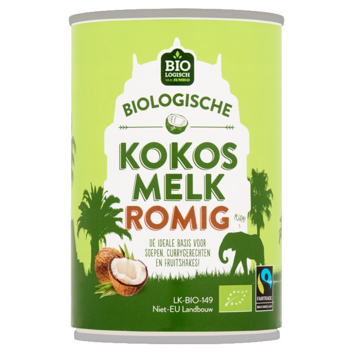 Jumbo Biologische Kokosmelk Romig 400ml