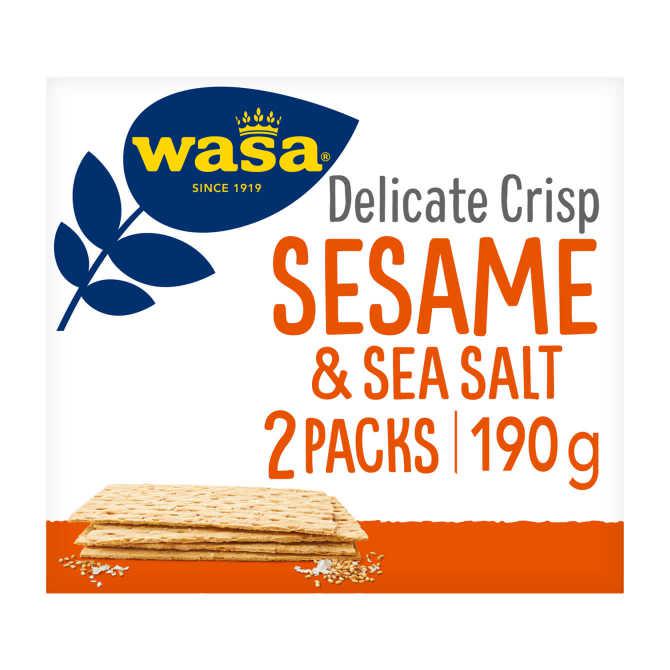 Wasa Delicate crisp sesame sea salt