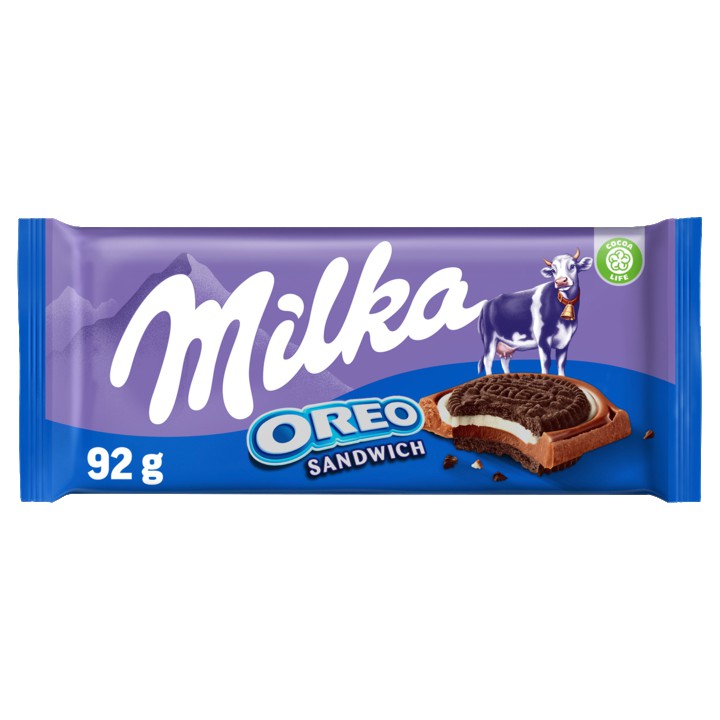 Milka&amp;nbsp;Chocolade Reep Oreo&amp;nbsp;Sandwich 92g