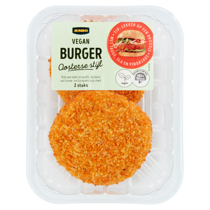 Jumbo Vegan Burger Oosterse Stijl 2 Stuks