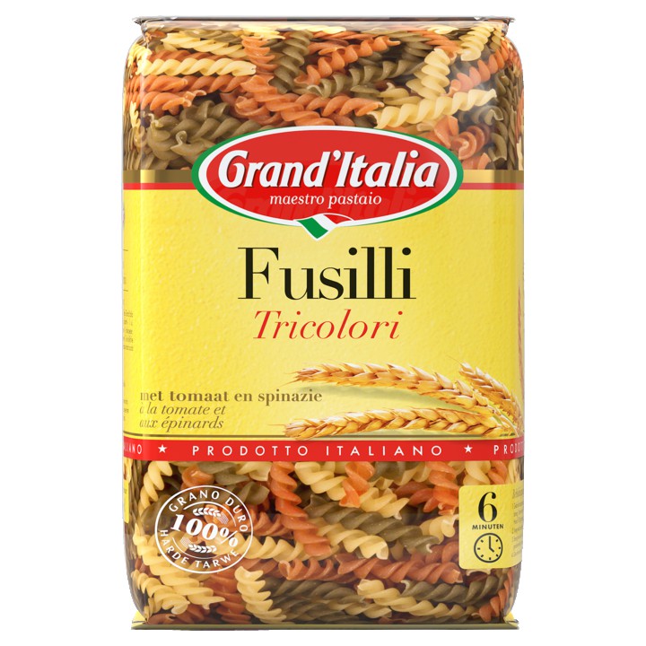 Grand&amp;#x27;Italia Pasta Fusilli Tricolori 500g