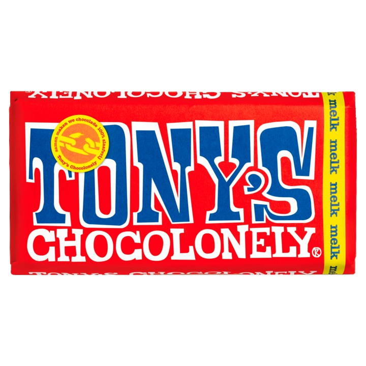 Tony&amp;#x27;s Chocolonely Melk Chocolade reep 180g