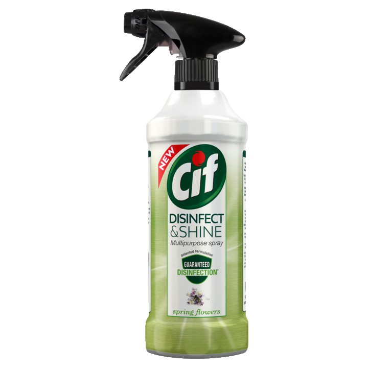 Cif Disinfect &amp;amp; Shine Spray Spring Flowers 500ml