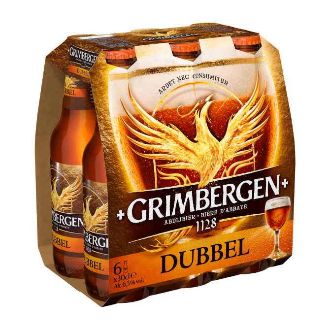 Grimbergen Dubbel Speciaalbier 6-pack Fles - 6 x 30 cl