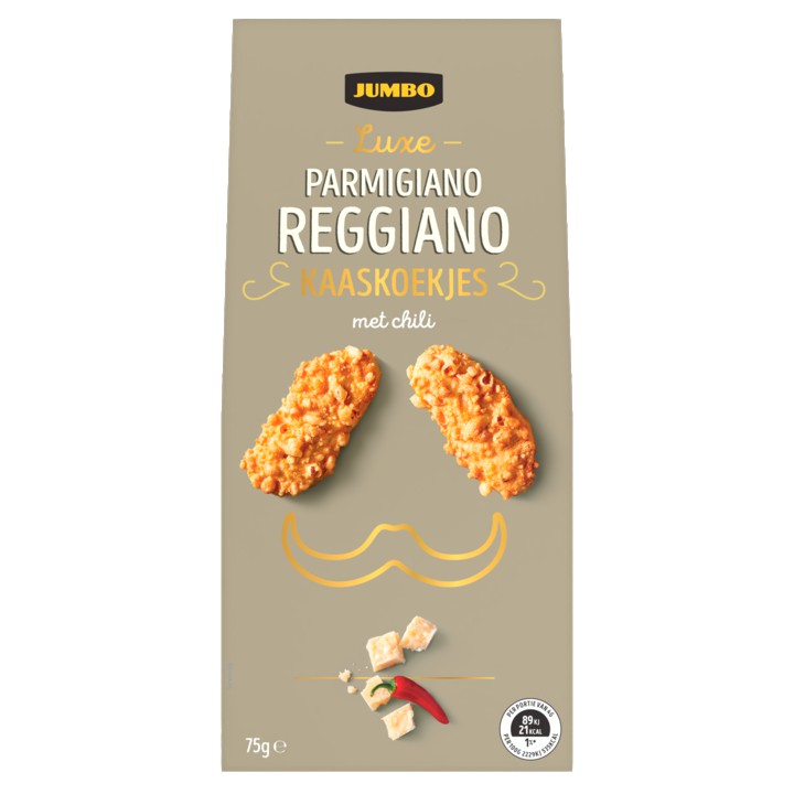 Jumbo Parmigiano Reggiano Kaaskoekjes met Chili 75g