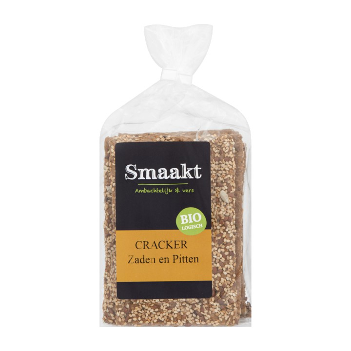 Smaakt Bio Zaden &amp;amp; Pitten Crackers 200g