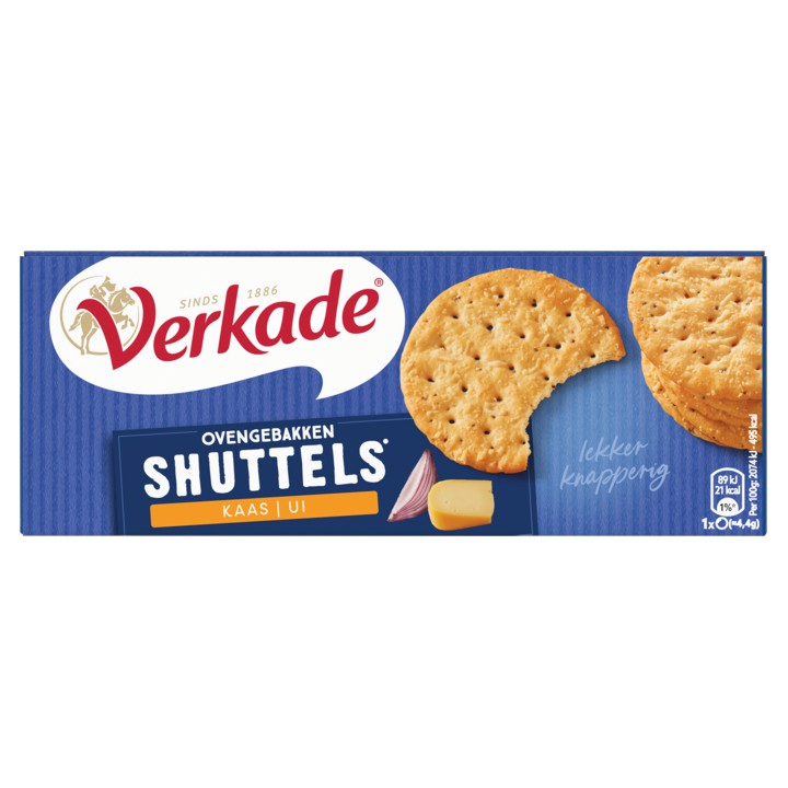 Verkade Shuttels Kaas/Ui 150g