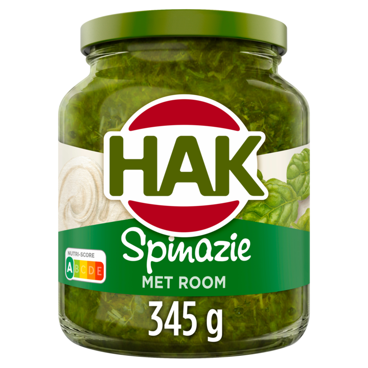 Hak Spinazie met Room 345g