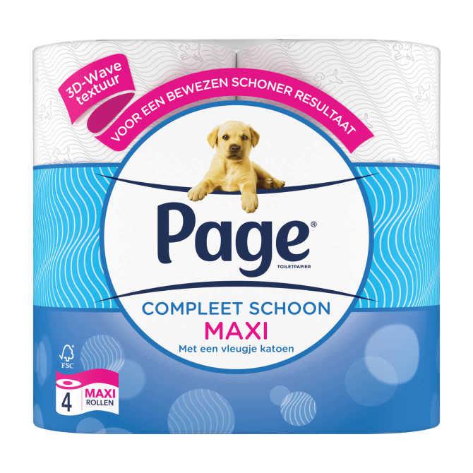 Page toiletpapier compleet schoon maxi