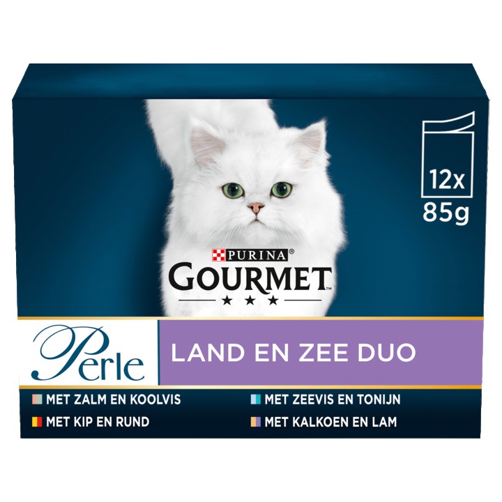 Gourmet Perle Duo Land en Zee Kattenvoer nat