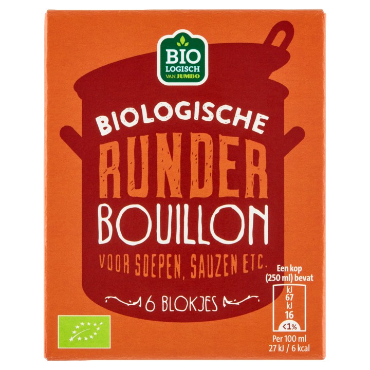 Jumbo Biologische Runder Bouillonblokjes 6 Stuks