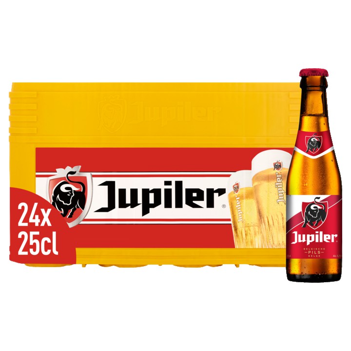 Jupiler Belgisch Pils krat 24 x 25cl