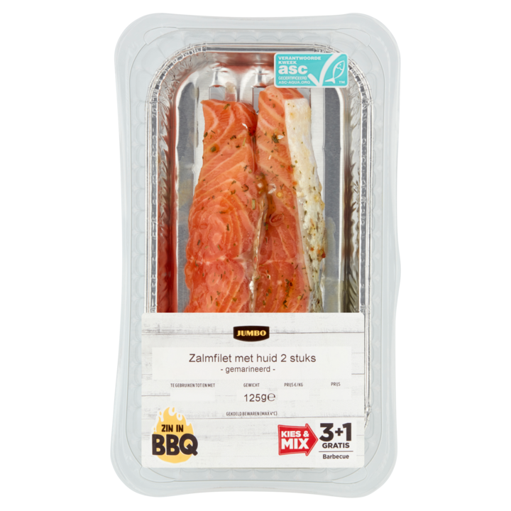 Jumbo Zalmfilet met Huid 2 Stuks