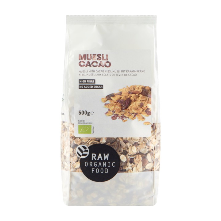 Raw Organic Food Muesli Cacao 500g